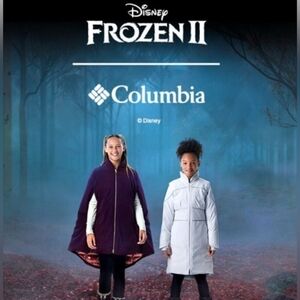 Columbia Disney Frozen II Kids Costume Deep Purple Ana Cape NWOT